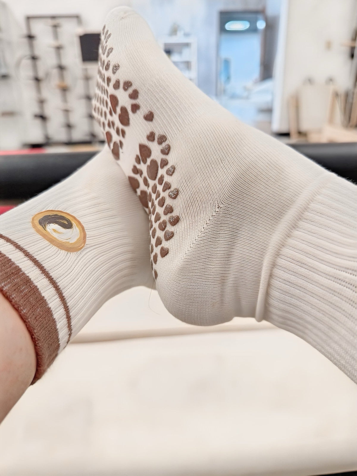 PersonalHour Pilates Grip Socks - Heart Edition