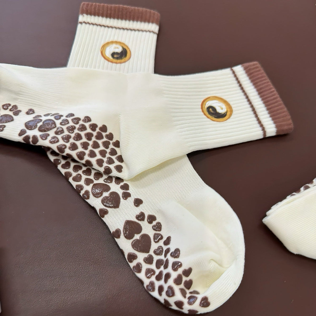 PersonalHour Pilates Grip Socks - Heart Edition